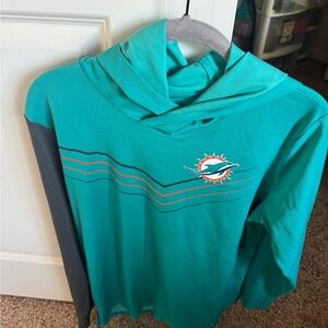 Nike Teal and Gray Women's Top
